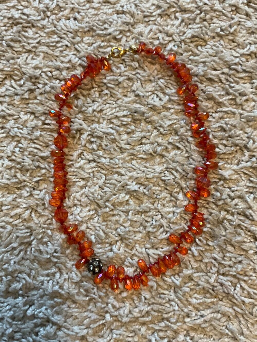 J.CREW CREWCUTS BEADED NECKLACE. COLOR: AMBER.